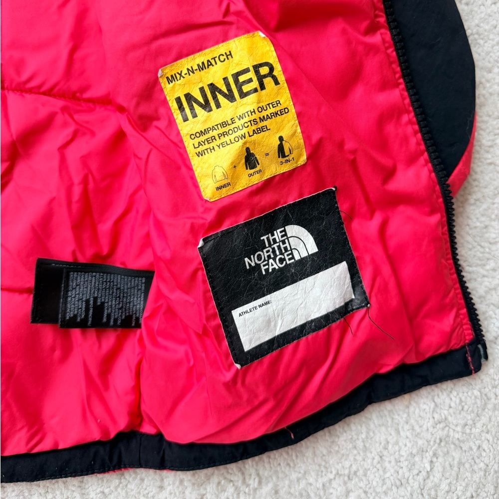 The North Face Youth Red and Black Mix-N-Match Inner Layer Jacket - Picture 7 of 13